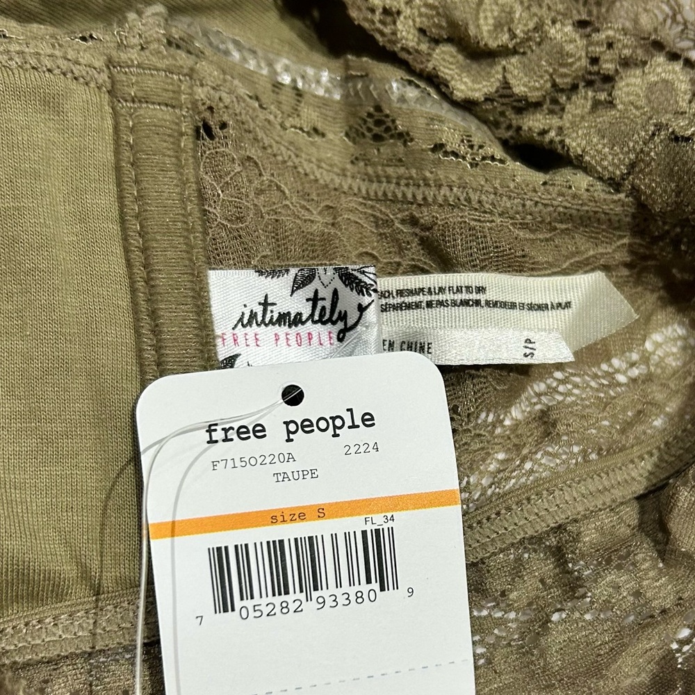 Free People Lace Bandeau in Taupe - Picture 4 of 6
